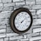 Nature Spring Wall Thermometer Decorative Indoor/Outdoor Temperature and Hygrometer Humidity Gauge, 5.5" Display 636457GMF - alternate 1
